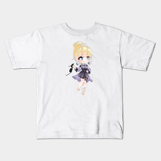 Amelia Watson Hololive Kids T-Shirt by Anatolegooch